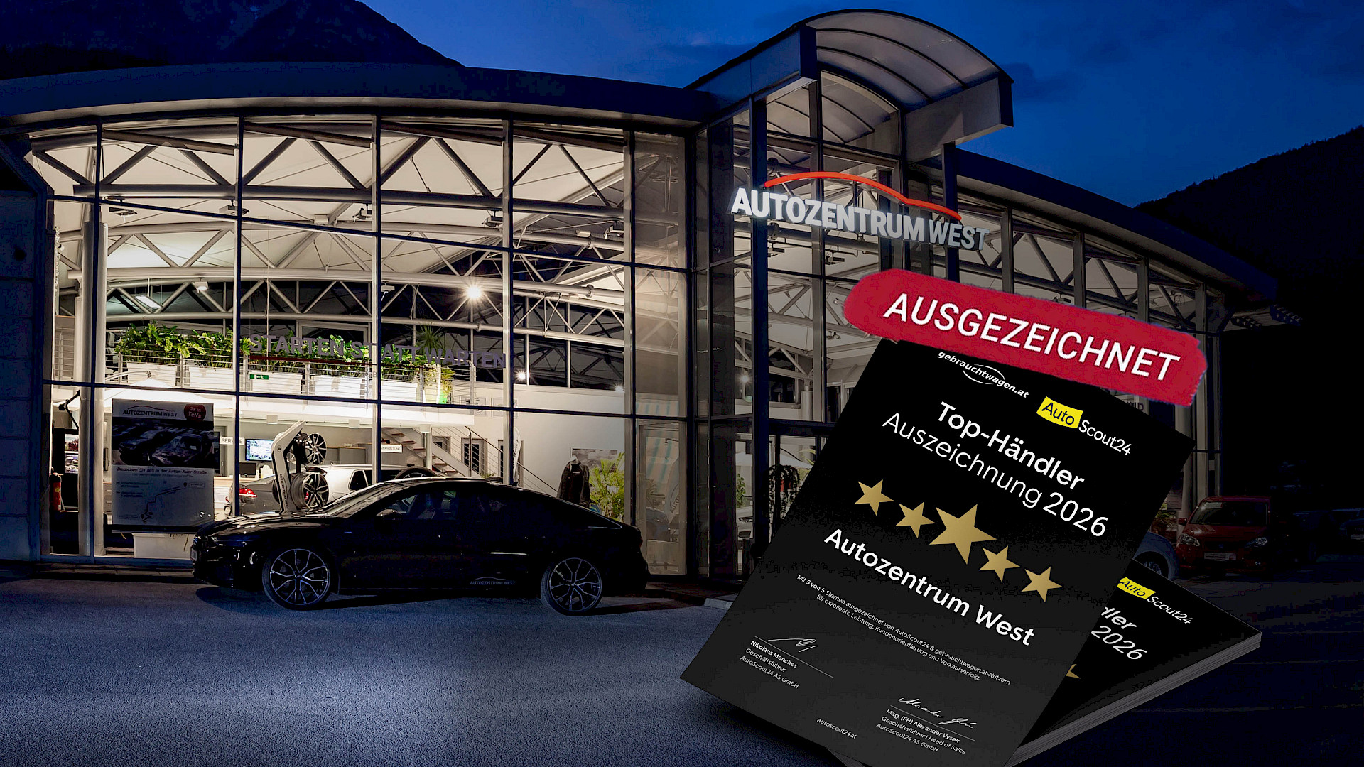 TOP-Händler 2025 Ausgezeichnet von Autoscout24